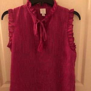 Joie Hot Pink Ruflle Top (xs)